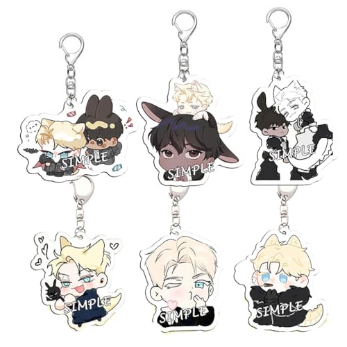 Codename Anastasias Figuren Anhänger Niedlich Charakter Cosplay Zubehör Acryl Kette Schmuck - Mehrfarbig 6 Set Codename Anastasias Figuren Anhänger Niedlich Charakter Cosplay Zubehör Acryl Kette Schmuck - Mehrfarbig 6 Set von CHENJIRA