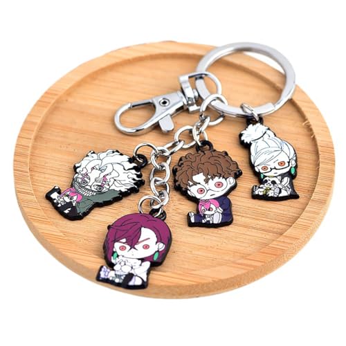 Dandadans Figuren Anhänger Anime Charakter Cosplay Kette Schmuck - Metall, Mehrfarbig, 4 in 1 (A) von CHENJIRA