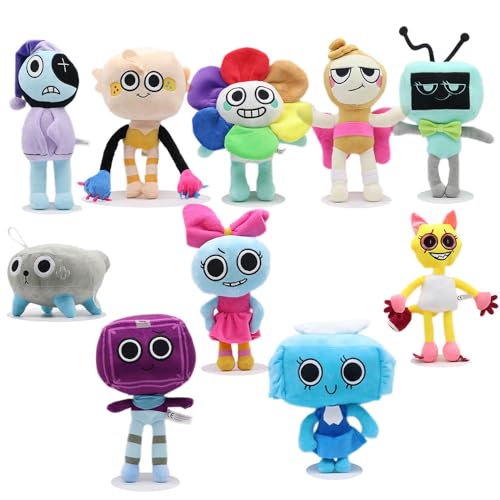 Dandys Worlds Figuren Plüschpuppe Niedlich Plüsch - 9.84 Inch / 20 cm Kuscheltier, Mehrfarbig, 10 Set Dandys Worlds Figuren Plüschpuppe Niedlich Plüsch - 9.84 Inch / 20 cm Kuscheltier, Mehrfarbig, 10 Set von CHENJIRA