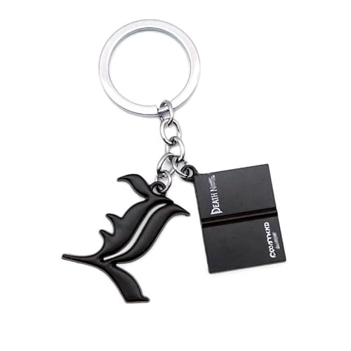 Dead Notes Anhänger Anime Charakter Cosplay Kette Schmuck - Metall, Mehrfarbig, 2 in 1 (B) von CHENJIRA