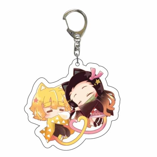 Demon Obanai Mitsuri Anime Schlüsselanhänger Tokitou Figur Anhänger - Kimetsu Acryl Keychain (C) von CHENJIRA