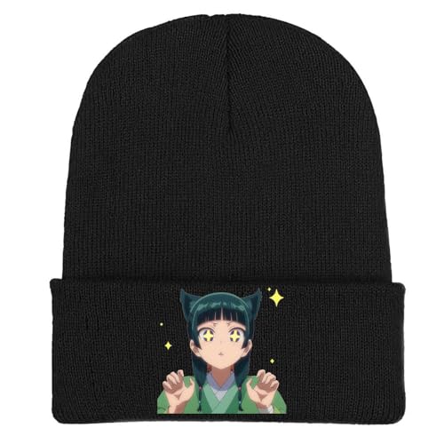 Die Tagebücher Der Apothekerin Strickmütze - Anime Figuren Warme Winter Mütze - Weiche Thermo Strickmütze Für Outdoor Sportarten (Multicolore-A) von CHENJIRA