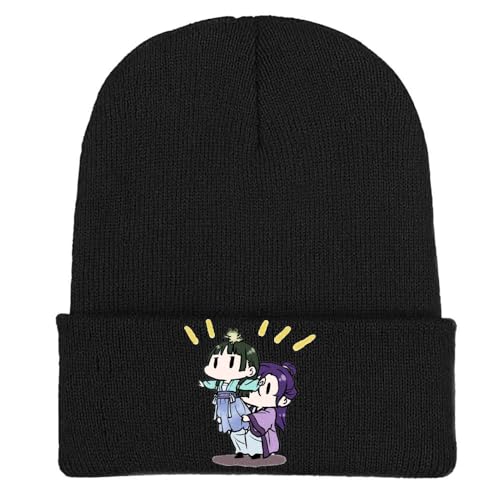Die Tagebücher Der Apothekerin Strickmütze - Anime Figuren Warme Winter Mütze - Weiche Thermo Strickmütze Für Outdoor Sportarten (Multicolore-B) von CHENJIRA