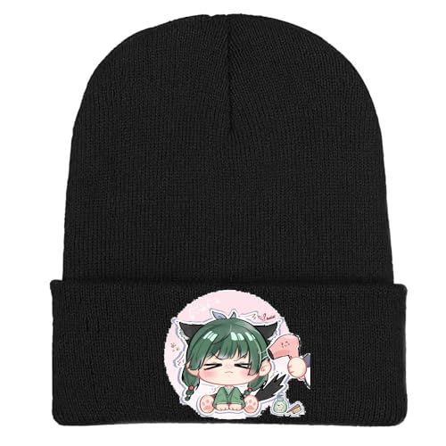 Die Tagebücher Der Apothekerin Strickmütze - Anime Figuren Warme Winter Mütze - Weiche Thermo Strickmütze Für Outdoor Sportarten (Multicolore-C) von CHENJIRA
