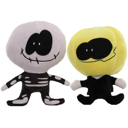 FridayFunkin Pump＆Skid Plüschpuppe Niedlich Figuren Pump＆Skid Plüsch - 8.66 Inch / 22 cm Kuscheltier, Mehrfarbig, 2 Set von CHENJIRA
