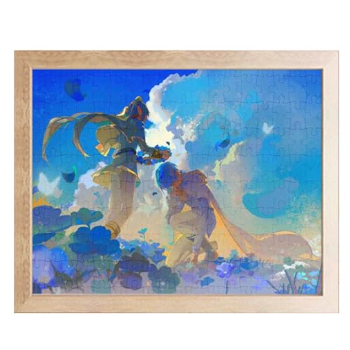 Frieren Beyond Journal End Anime Puzzle - Frieren Figur Holz Puzzles 120pcs 20 * 25cm (D) von CHENJIRA