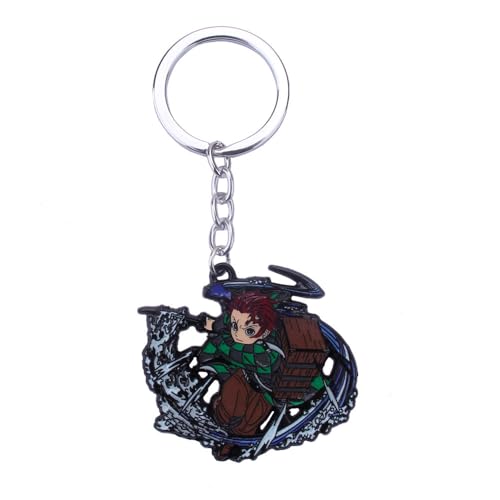 Ghost Killing Figuren Anhänger Tanjirou Obanai Cosplay Zubehör Metal Kette Schmuck (N) von CHENJIRA