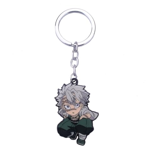 Ghost Killing Figuren Anhänger Tanjirou Obanai Cosplay Zubehör Metal Kette Schmuck (S) von CHENJIRA