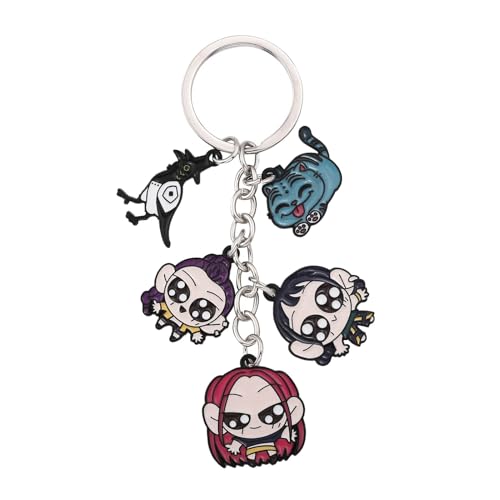 GhostsHunter Figuren Anhänger Anime Niedlicher Charakter Cosplay Kette Schmuck - Metall, Mehrfarbig, 5 in 1 von CHENJIRA