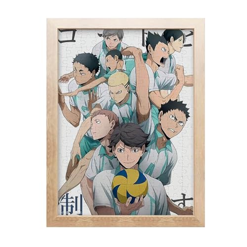 Haikyus Anime Puzzle - Haikyuuuu Figur Holz Puzzles 120pcs 20 * 25cm (B) von CHENJIRA