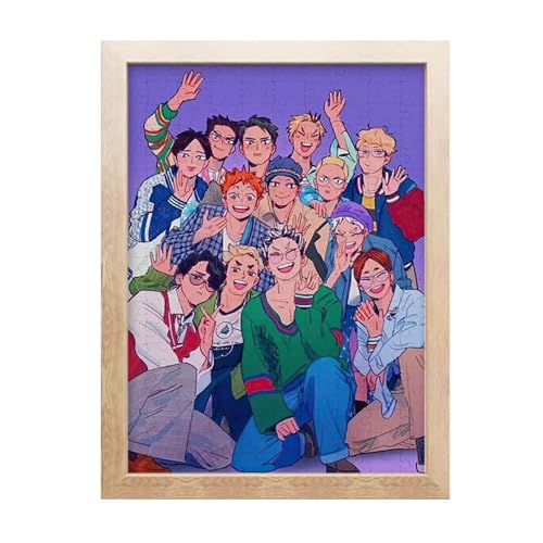 Haikyus Anime Puzzle - Haikyuuuu Figur Holz Puzzles 120pcs 20 * 25cm (D) von CHENJIRA