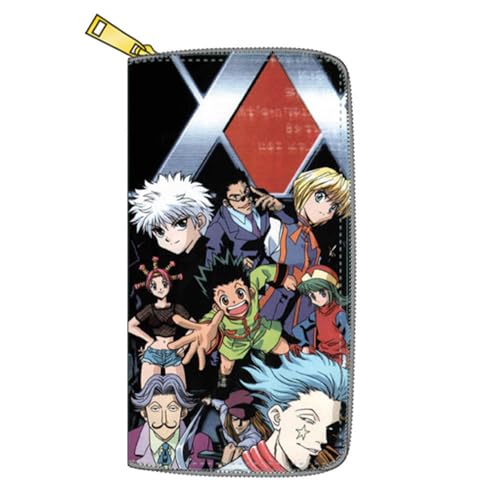 Hunterxhunter Long Geldbörse Anime Hunterxhunter Poster Mehrschichtige Geldbeutel Bunt Bedruckte Aufbewahrungstasche (A) von CHENJIRA