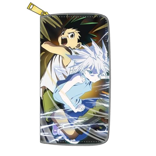 Hunterxhunter Long Geldbörse Anime Hunterxhunter Poster Mehrschichtige Geldbeutel Bunt Bedruckte Aufbewahrungstasche (B) von CHENJIRA