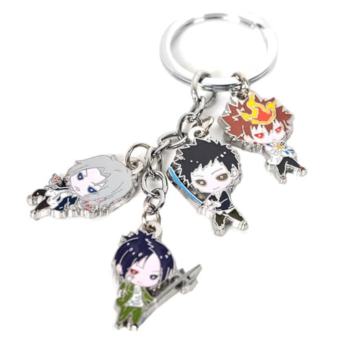 Katekyo Reborns Figuren Anhänger Anime Charakter Cosplay Kette Schmuck - Metall, Mehrfarbig, 5 in 1 von CHENJIRA