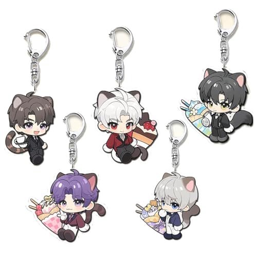 Love Deepspace Figuren Acryl Anhänger Cute Charakter Cosplay Zubehör Acryl Kette Schmuck 5 Set Love Deepspace Figuren Acryl Anhänger Cute Charakter Cosplay Zubehör Acryl Kette Schmuck 5 Set von CHENJIRA