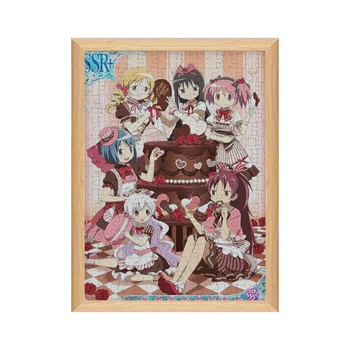 Madoka Homura Magica Puzzle - Puella Magi Madoka Holz Puzzles 120pcs 20 * 25cm (A) von CHENJIRA