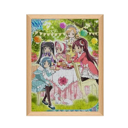Madoka Homura Magica Puzzle - Puella Magi Madoka Holz Puzzles 120pcs 20 * 25cm (B) von CHENJIRA