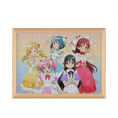 Madoka Homura Magica Puzzle - Puella Magi Madoka Holz Puzzles 120pcs 20 * 25cm (C) von CHENJIRA