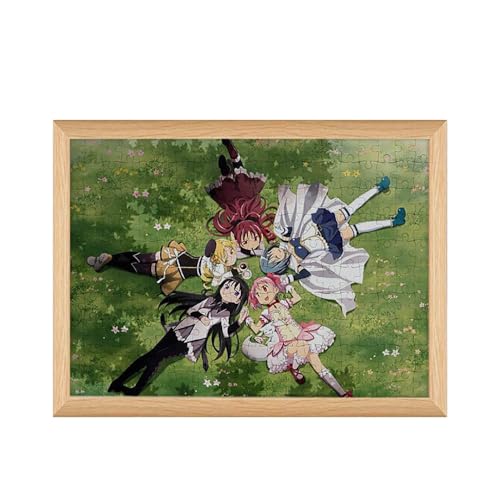 Madoka Homura Magica Puzzle - Puella Magi Madoka Holz Puzzles 120pcs 20 * 25cm (E) von CHENJIRA