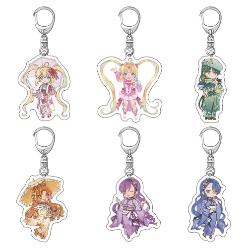 MermaidMelody Anhänger Anime Charakter Cosplay Zubehör Kette Figuren Schmuck - Acryl Mehrfarbig 6 Stück MermaidMelody Anhänger Anime Charakter Cosplay Zubehör Kette Figuren Schmuck - Acryl Mehrfarbig 6 Stück von CHENJIRA