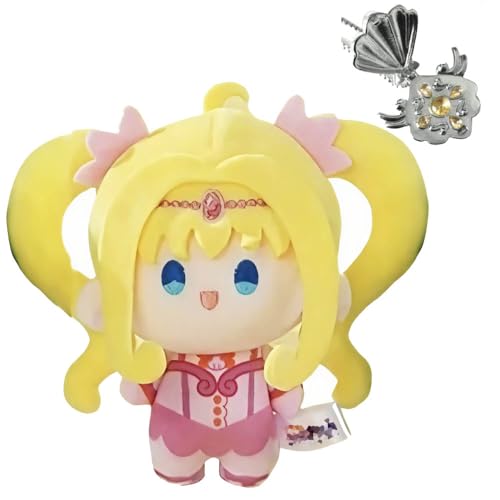 MermaidMelody Plüschpuppe Mit Halskette MermaidMelody Figure Plüsch - 4.75 Inch / 12 cm Kuscheltier, Mehrfarbig (Yellow) von CHENJIRA
