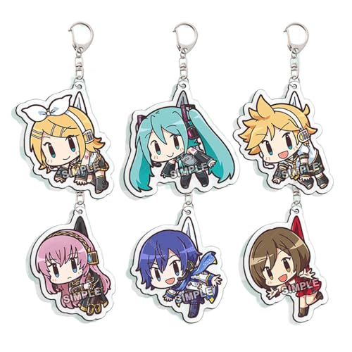 ProjectSekais Chibi Figure Anhänger Cartoon Charakter Cosplay Zubehör Kette Figuren Schmuck - Acryl Mehrfarbig 6 Stück ProjectSekais Chibi Figure Anhänger Cartoon Charakter Cosplay Zubehör Kette Figuren Schmuck - Acryl Mehrfarbig 6 Stück von CHENJIRA