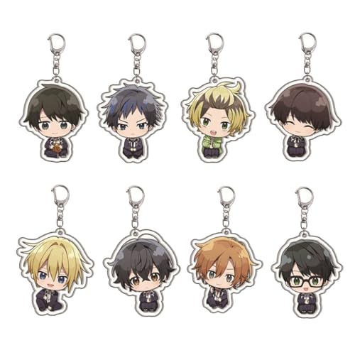 Sasaki＆Miyano Figuren Anhänger Niedlich Charakter Cosplay Zubehör Acryl Kette Schmuck 8 Set von CHENJIRA