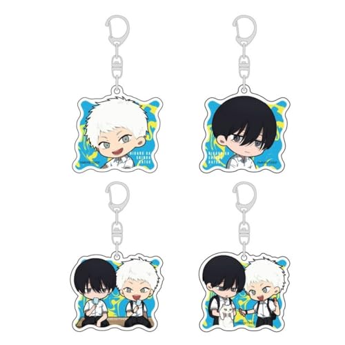 Summer HikaruDied Figure Anhänger Niedlich Charakter Cosplay Zubehör Kette Schmuck - Acryl Mehrfarbig 4 Stück von CHENJIRA