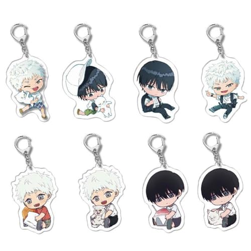 Summer HikaruDied Figure Anhänger Niedlich Charakter Cosplay Zubehör Kette Schmuck - Acryl Mehrfarbig 8 Stück von CHENJIRA