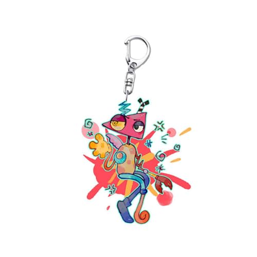 The Amazing Circus Figuren Anhänger Niedlich Charakter Cosplay Zubehör Acryl Kette Schmuck (B) von CHENJIRA