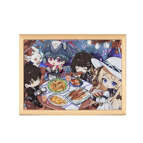 Wutherings Wave Anime Puzzle - Wuthering Shorekeeper Figur Holz Puzzles 120pcs 20 * 25cm (A) von CHENJIRA