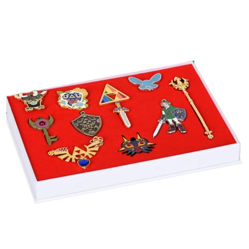 Zaleldas Legierung Halskette Schlüsselanhänger Schmuck Zaleldas Figuren Cosplay Kette Anhänger (Mehrfarbig-12P) von CHENJIRA