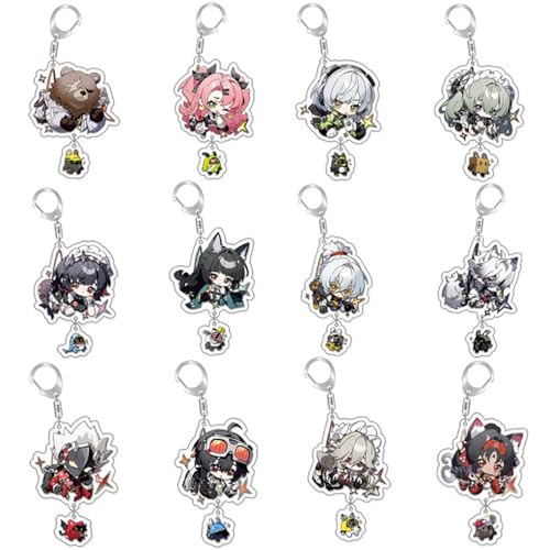 Zenles Zero Zone Figure Anhänger Game Charakter Cosplay Zubehör Kette Figuren Schmuck - Acryl, Mehrfarbig, 12 Stück von CHENJIRA