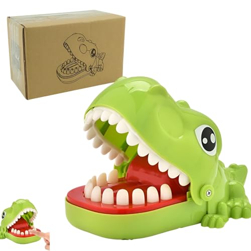 CHENKEE Spiel für Kinder Zähne, Biss-Handspielzeug, Ahnarzt Biss Finger Spielzeug, lustige Heikle Spielzeug Tabletop Spiel (Kleiner Dinosaurier) von CHENKEE
