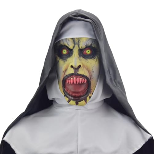 CHENREN Conjurings Horrors Nonnen Cosplay Masken Halloween Maske Karneval Ostern Maske für Halloween Party Requisiten CHENREN Conjurings Horrors Nonnen Cosplay Masken Halloween Maske Karneval Ostern Maske für Halloween Party Requisiten von CHENREN