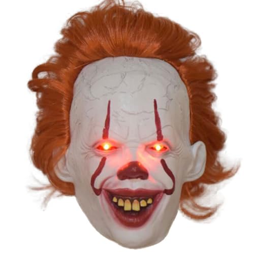 CHENREN Leuchtende Pennywises Cosplay Masken Halloween Maske Karneval Ostern Maske für Halloween Party Requisiten CHENREN Leuchtende Pennywises Cosplay Masken Halloween Maske Karneval Ostern Maske für Halloween Party Requisiten von CHENREN