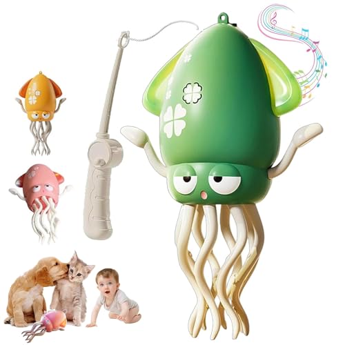 CHENRI EngineKit Octopus - Electric Crawling Octopus, Magisches tanzendes Oktopus-Spielzeug, 8-beiniges Elektrischer kriechender Spielzeug mit Auto-Tanz, LED-Licht & Musik für Kinder, Haustier (Grün) CHENRI EngineKit Octopus - Electric Crawling Octopus, Magisches tanzendes Oktopus-Spielzeug, 8-beiniges Elektrischer kriechender Spielzeug mit Auto-Tanz, LED-Licht & Musik für Kinder, Haustier (Grün) von CHENRI