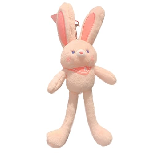 CHENRI Lustiges Kaninchen-Plüsch-Spielzeug, Häschen an den Ohren ziehen Plüschkaninchen, Ausziehbare Ohren und Beine Plüsch Kaninchen, Osterhase Plüschspielzeug Geschenk für Kinder (Rosa) von CHENRI