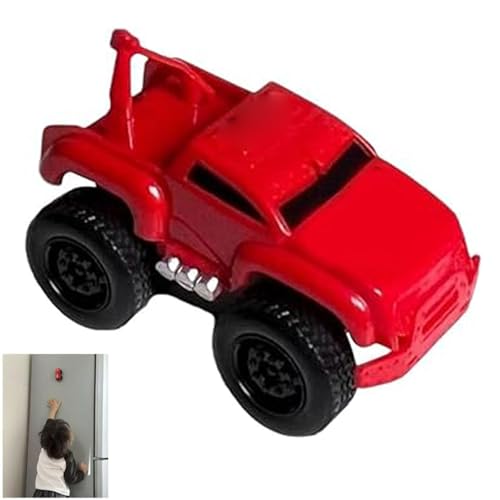 CHENRI Yearpilrim Magnetic Wall Climbing Toy Car, Magnetisches Wandkletter-Spielzeugauto, Zero Gravity Auto-Spielzeug-Wandkletterer, Trägheit Truck Spielzeugautos Geschenk für Kinder Jungen (Rot) von CHENRI