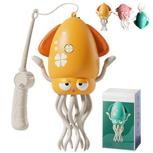 Electric Dancing Octopus Toy, Elektrischer tanzender Oktopus Spielzeug, Automatisch schwingender Krabbelnder Oktopus mit LED & Musik, Tanzendes und singendes Musikspielzeug für Mädchen Jungen (Orange) Electric Dancing Octopus Toy, Elektrischer tanzender Oktopus Spielzeug, Automatisch schwingender Krabbelnder Oktopus mit LED & Musik, Tanzendes und singendes Musikspielzeug für Mädchen Jungen (Orange) von CHENRI