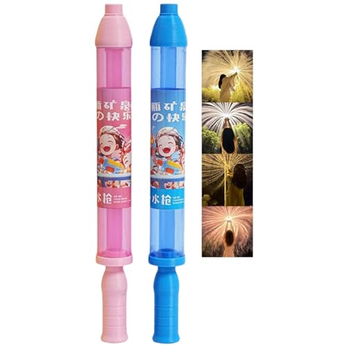 Wassersprühspielzeug im Feuerwerksstil, Feuerwerk Wasserpistole, Romantisches Feuerwerk Wasserspielzeug für Paare, Hochdruck Ausziehbarer Sprinkler Spielzeug für Kinder und Erwachsene (A) von CHENRI
