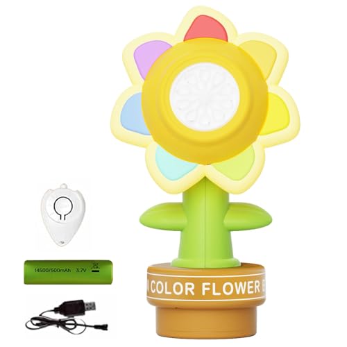 Honk Activated Bubble Machine, Auto Sonnenblumen Seifenblasenmaschine mit Fernbedienung, Wiederaufladbare tanzende Sonnenblumen-Seifenblasenmaschine, Leuchtendes Automatische Blasenmacher für Autos von CHENRI