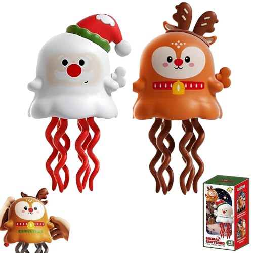 Magical Mini Dancing Ghost for Christmas, Magischer Mini-Tanzgeist für Weihnachten, Niedliche Geister Weihnachtsmann Rentier Aufziehspielzeug Geschenk für Jungen Mädchen Geburtstag Weihnachten (B) von CHENRI