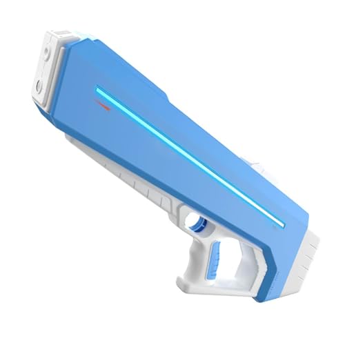 RapidJet Pro - Electric Pulse Water Gun, Automatische Nachfüllfunktion, 7 Farben LED-Lichteffekte Wasserpistolen mit 10 Metern Reichweite, Sommer Outdoor Spielzeug für Erwachsene und Kinder (Blau) von CHENRI