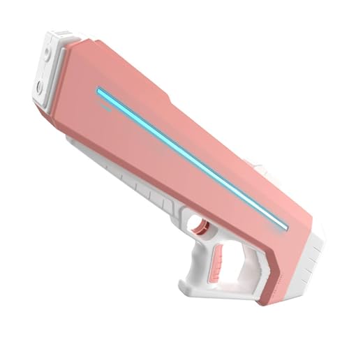 RapidJet Pro - Electric Pulse Water Gun, Automatische Nachfüllfunktion, 7 Farben LED-Lichteffekte Wasserpistolen mit 10 Metern Reichweite, Sommer Outdoor Spielzeug für Erwachsene und Kinder (Rosa) von CHENRI