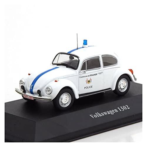 CHENXIAOLAN Miniaturmodelle 1/43 Für Volkswagen 1302 Retro Police Legierung Diecast Automodell Erwachsenenkollektion Boutique Display Geschenk Fertigmodell von CHENXIAOLAN