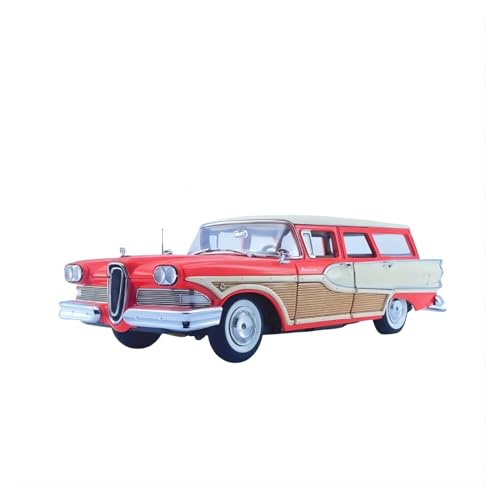CHENXIAOLAN Miniaturmodelle 1:24 Für Edsel Bermuda Station Wagon 1958 Oldtimer Metallautomodell Spielzeug Sammlung Klassischer Fahrzeuge Fertigmodell von CHENXIAOLAN