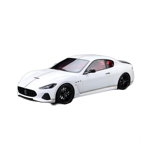 CHENXIAOLAN Miniaturmodelle Für Maserati GT MC 2019 1:18 Resin Limited Edition Simulation Auto Modell Memorabilia Sammlung Fertigmodell (Color : White) von CHENXIAOLAN