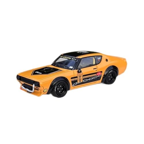 CHENXIAOLAN Miniaturmodelle Für Nissan KPGC110 1:64 Sportwagen Simulation Legierung Diecast Modell Sammeln Metall Spielzeug Jungen Geschenk Fertigmodell von CHENXIAOLAN