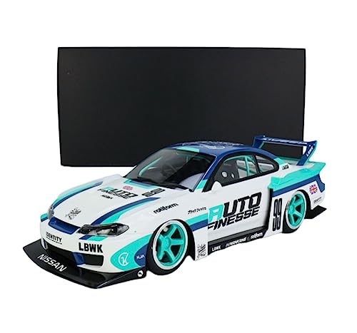 CHENXIAOLAN Miniaturmodelle Für Nissan S15 1:18 Wide Body Kunstharz-Automodell, Sammlerstück, Druckguss-Fahrzeugspielzeug Für Erwachsene Fertigmodell von CHENXIAOLAN